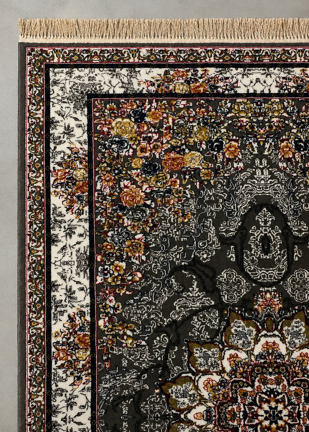 The Midnight Bloom Medallion Rug