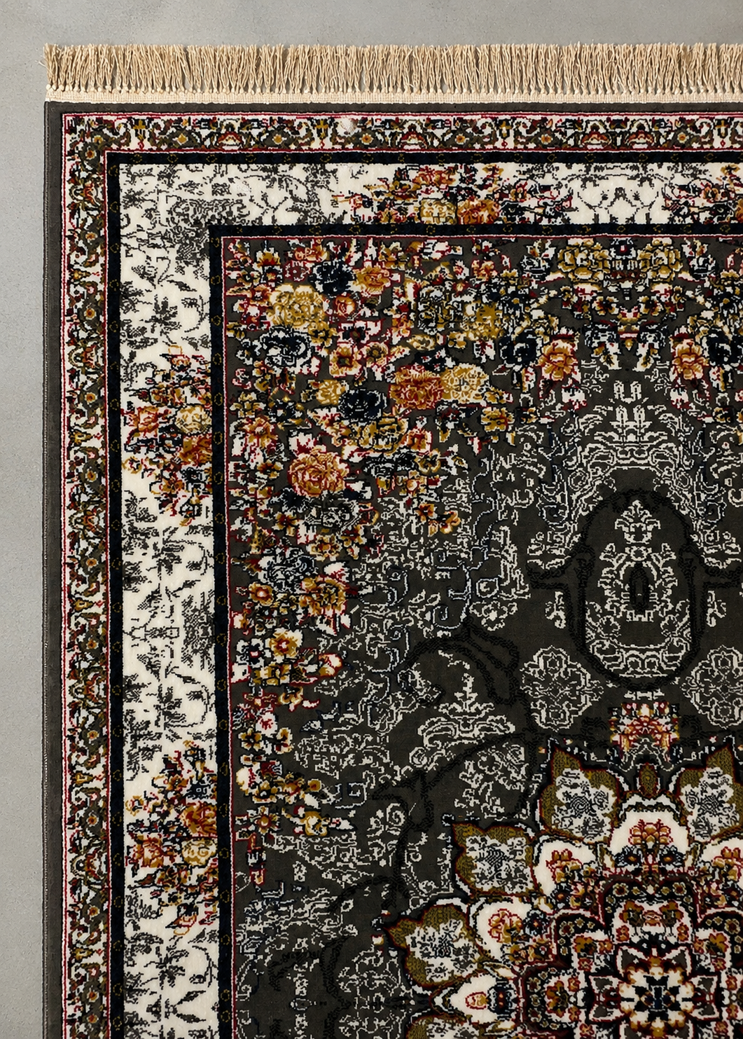 The Midnight Bloom Medallion Rug
