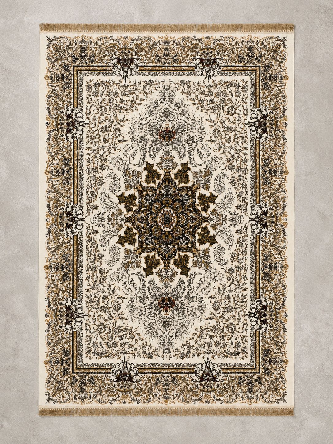 The Antique Alabaster Medallion Rug